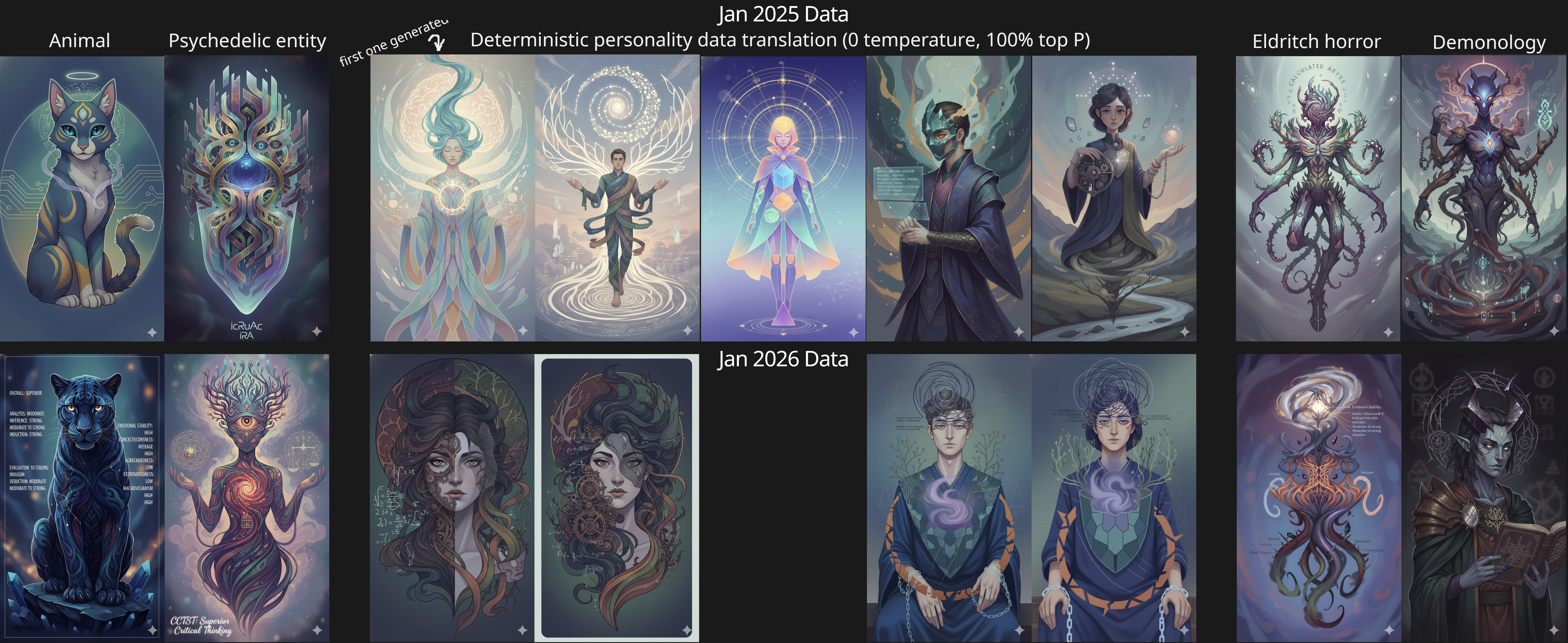 Personality portraits